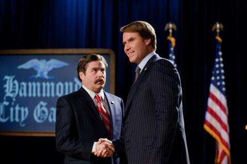 Wilksboro, NC native Zach Galifianakis stars with Will Ferrell as two North Carolina politicians competing for office in 'The Campaign'.